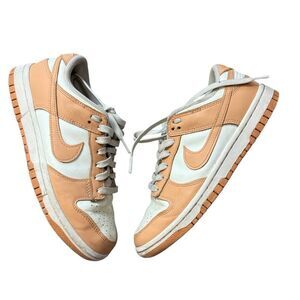 Nike Taupe & Cream Leather Sneakers